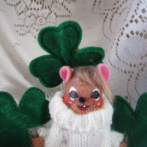 2022 Annalee ~ St Patricks "Shamrock Mouse" ~ 5" Amber Mouse ~ #160322 ~ ~ NWT